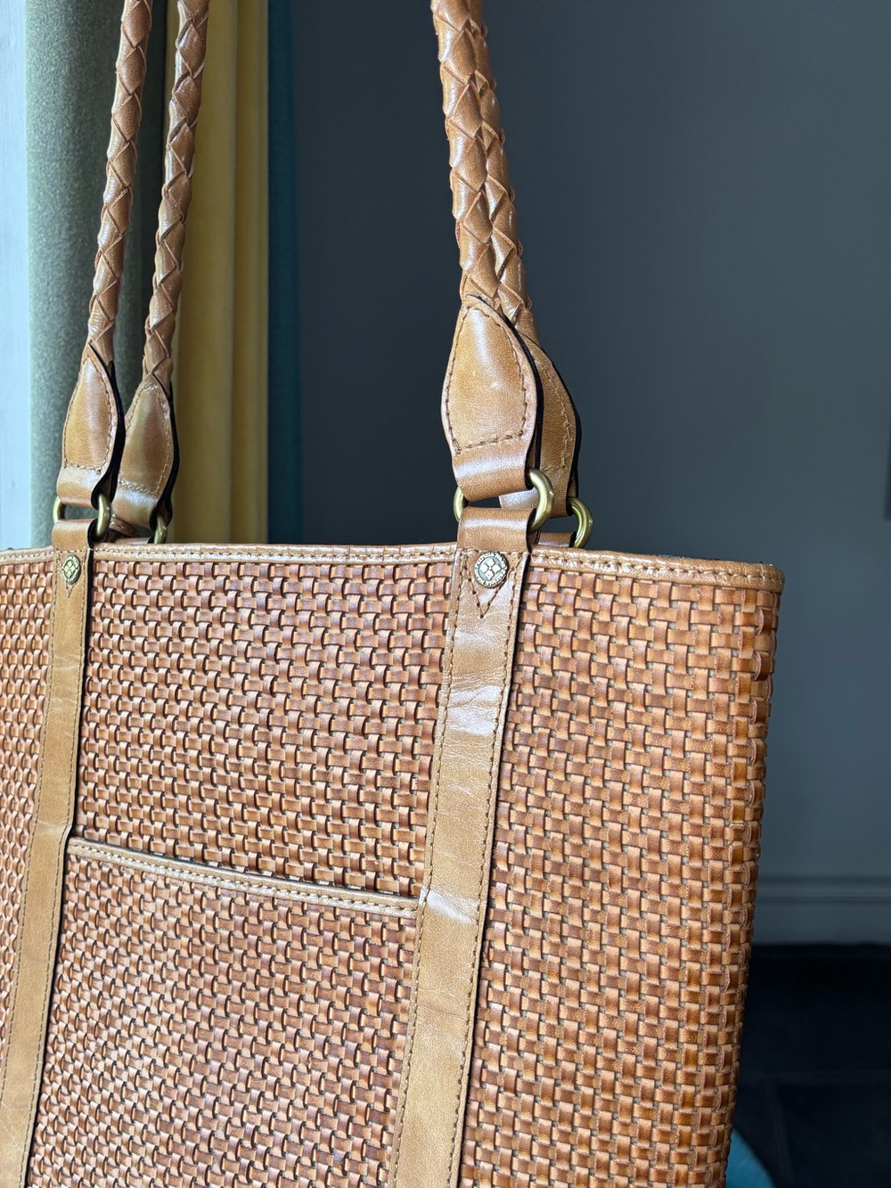 Patricia Nash Rena Woven Leather Tote Bag - Picture 11 of 11